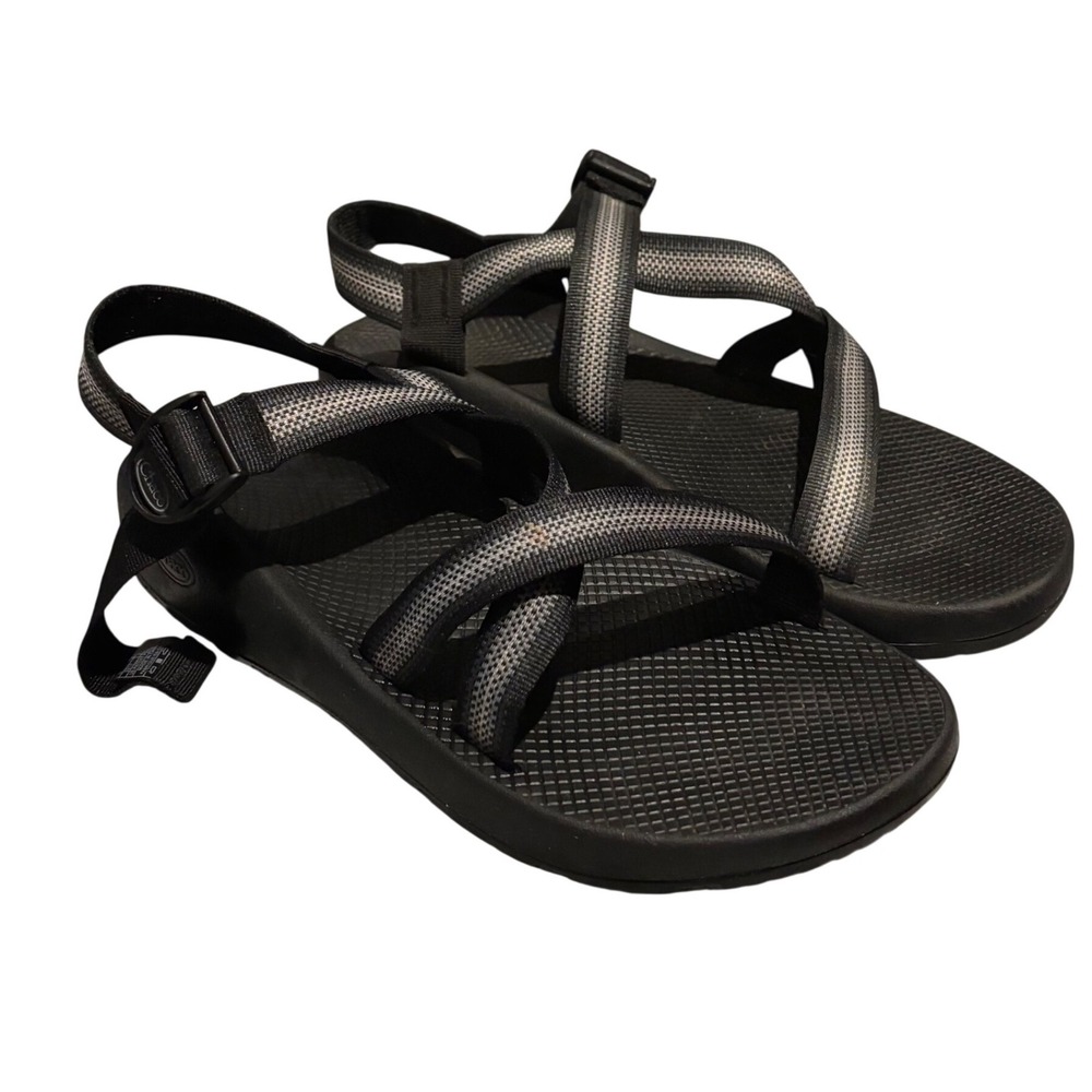 Chaco Mens Z1 Classic Sport Sandals Black Grey Hiking Water Shoes Size 14